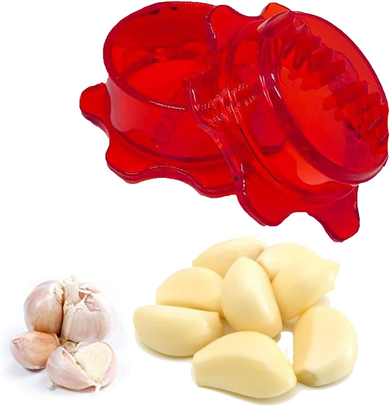 Angel’s Peel Lounge Grlic Mincer Manual Garlic for Quick Meal Preparation - Kitchen Tools for Mincing Grlic, Ginger, Herbs, Nuts (Clear Color)
