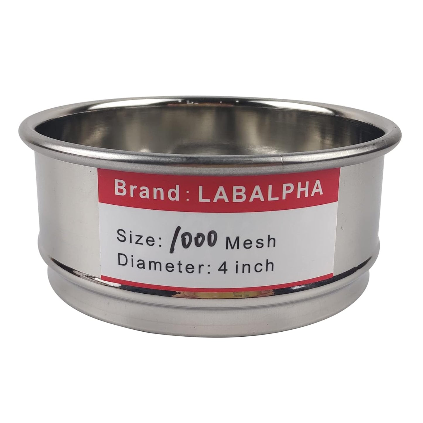 LABALPHA 70 Mesh Lab Sieves, Test Sieve #70 Mesh, 4'' Diameter, 304 Stainless Steel Wire Cloth (0.22mm)