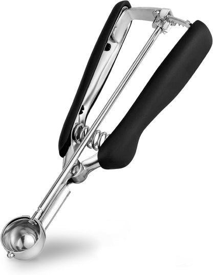 Cookie Scoop Set 1 Tablespoon, Size #60 Cookie Dough Scooper for Baking, 15 ml/0.5 oz Ice Cream Scoop, Acrylic Scoop, Comfortable Grip
