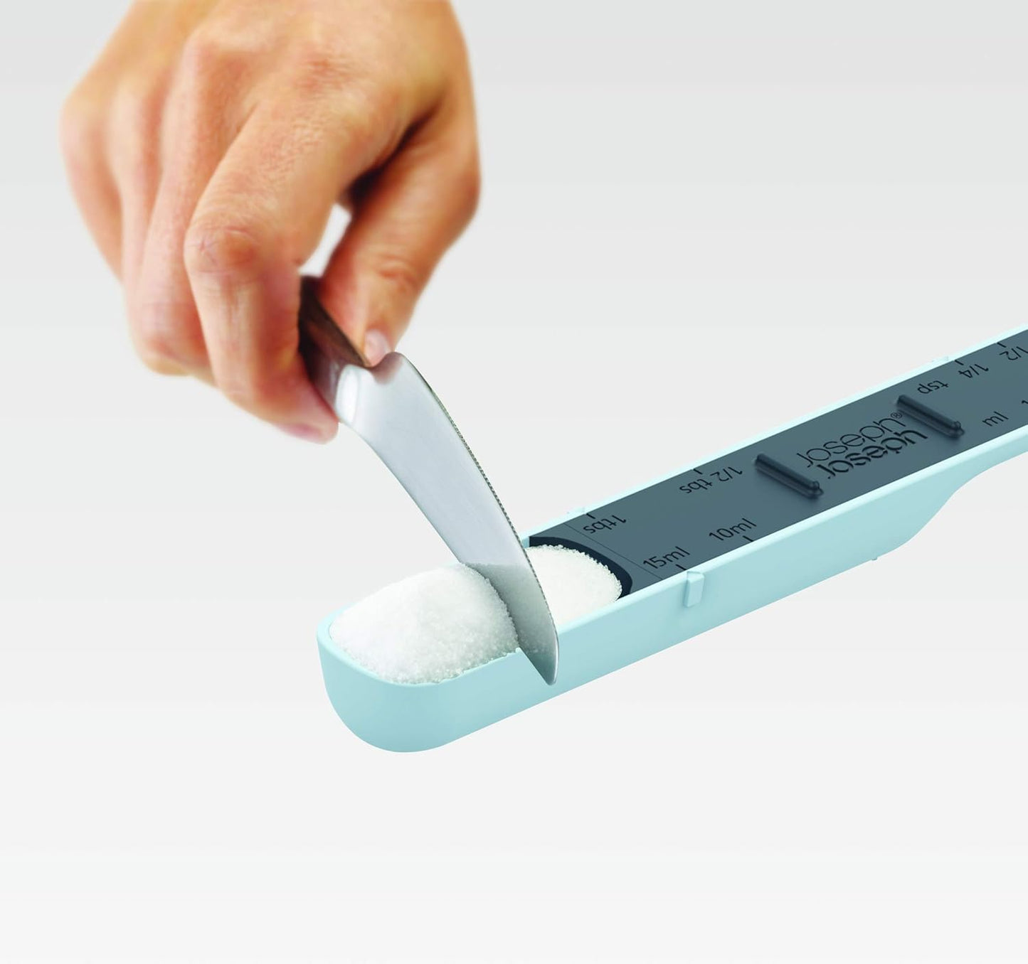 Joseph Joseph Measure-Up Adjustable Wet & Dry Measuring Spoon, Blue