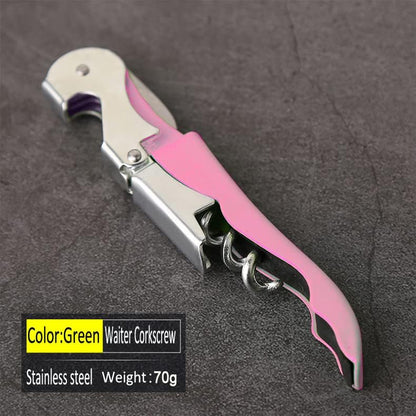 Kit-Home Professional Waiter Corkscrew Wine Openers Set (4 PCS),Upgraded with Heavy Duty Stainless Steel Hinges Wine Key for Restaurant Waiters, Sommelier, Bartenders