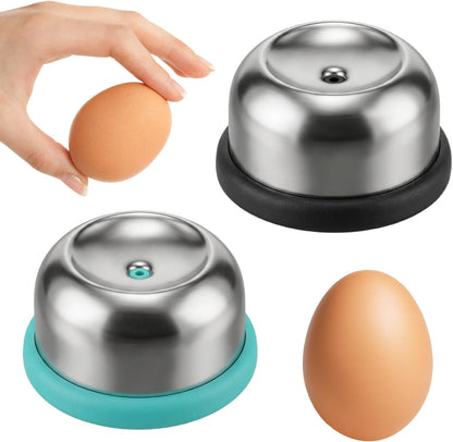 2PCS Stainless Steel Egg Piercer for Raw Eggs, Egg Poker Eggs Piercer with Sturdy Anti-Slip Base Eggshell Peeler Tool to Get Good Hard Boiled Eggs Anti-rust Easy Egg Peeler Kitchen Gadget