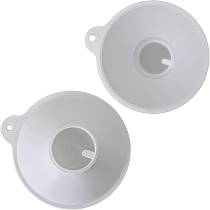 Vakly Calculi Strainer [2-Pack] – Durable Plastic Funnel with Fine Mesh Screen for Urine Straining, Reusable Kidney Stone Collector for Specimen Testing