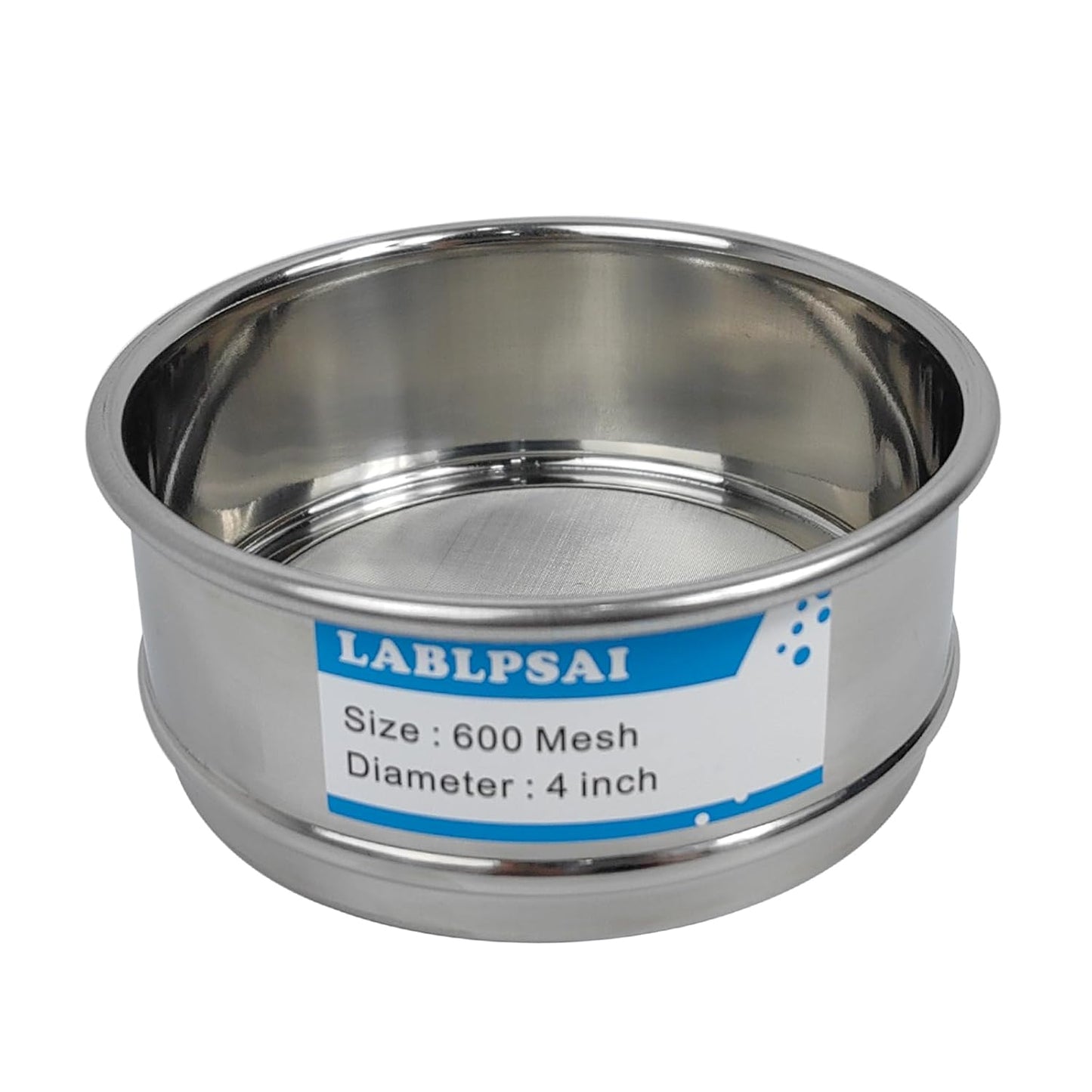 325 Mesh Lab Sieves 4" Diameter 304 Stainless Steel Wire Cloth Test Sieve for Industrial Laboratory Home