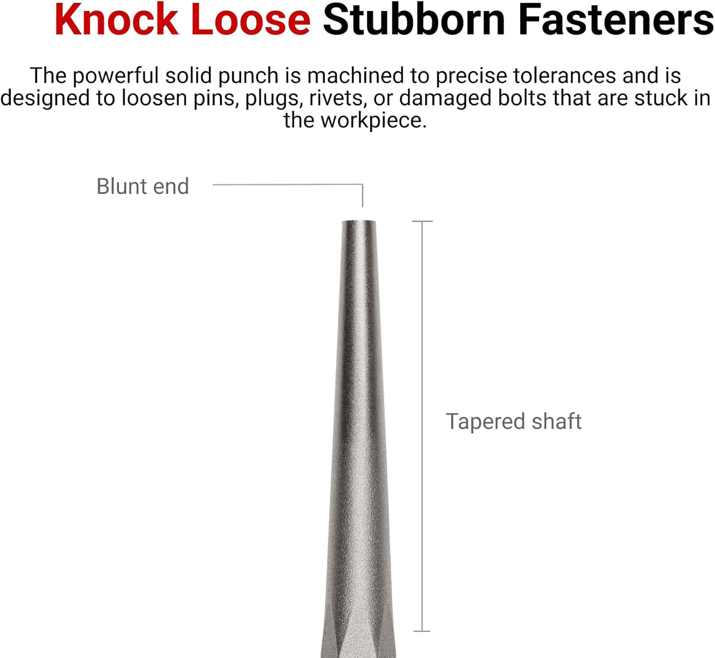 TEKTON 1/8 Inch Roll Pin Punch | 66064 | Made in USA