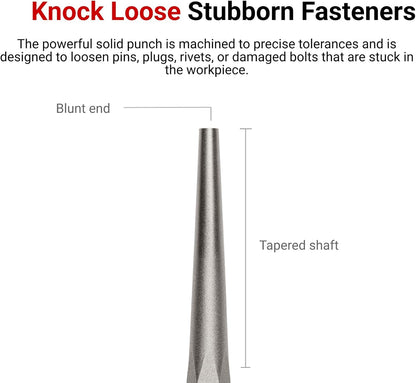 TEKTON 1/8 Inch Roll Pin Punch | 66064 | Made in USA