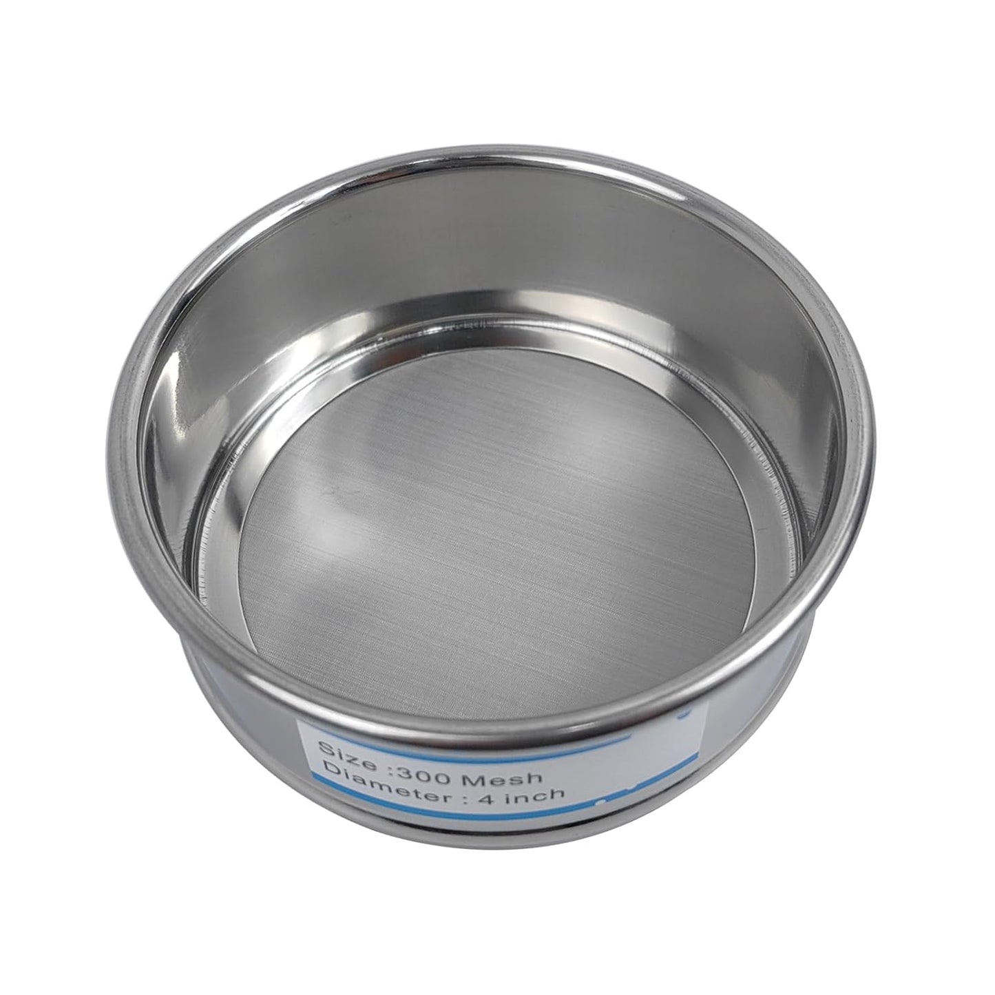 325 Mesh Lab Sieves 4" Diameter 304 Stainless Steel Wire Cloth Test Sieve for Industrial Laboratory Home