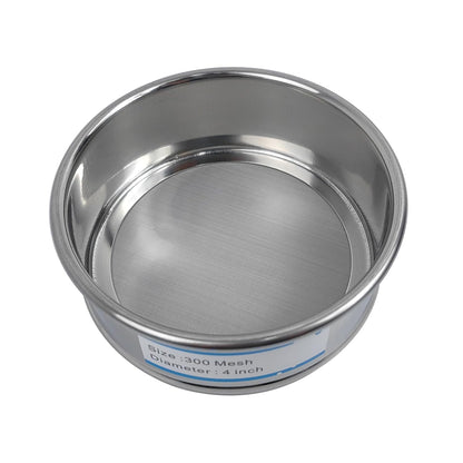 325 Mesh Lab Sieves 4" Diameter 304 Stainless Steel Wire Cloth Test Sieve for Industrial Laboratory Home
