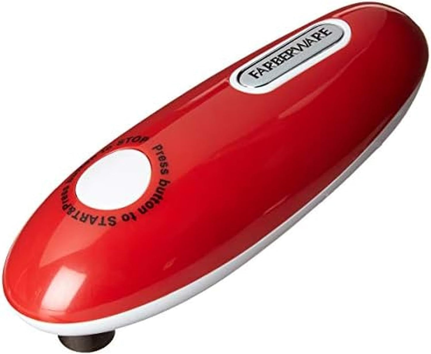 Farberware Compact Battery Operated Hands-Free Automatic Can Opener for any Size Can with Magnet to Safely Remove Lid, Seamless Opening Decreases Sharp Edges for Easily and Safely Opening Cans, Aqua