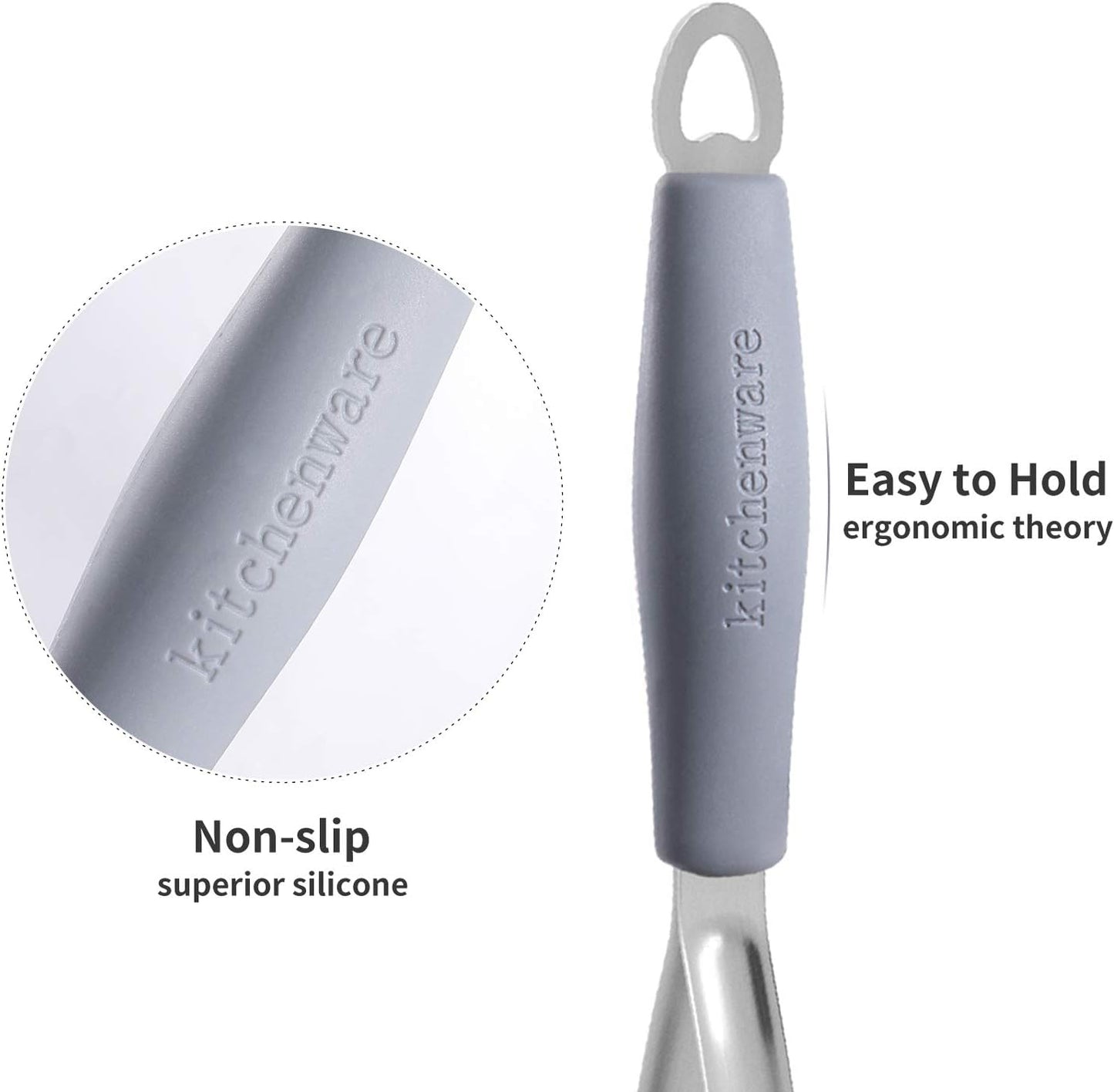 Joyoldelf Heavy Duty Stainless Steel Potato Masher with Potato Peelers, Masher Kitchen Tool & Food Masher/Potato Smasher with Silicone Handle, Perfect for Bean, Vegetable, Fruits, Avocado, Meat