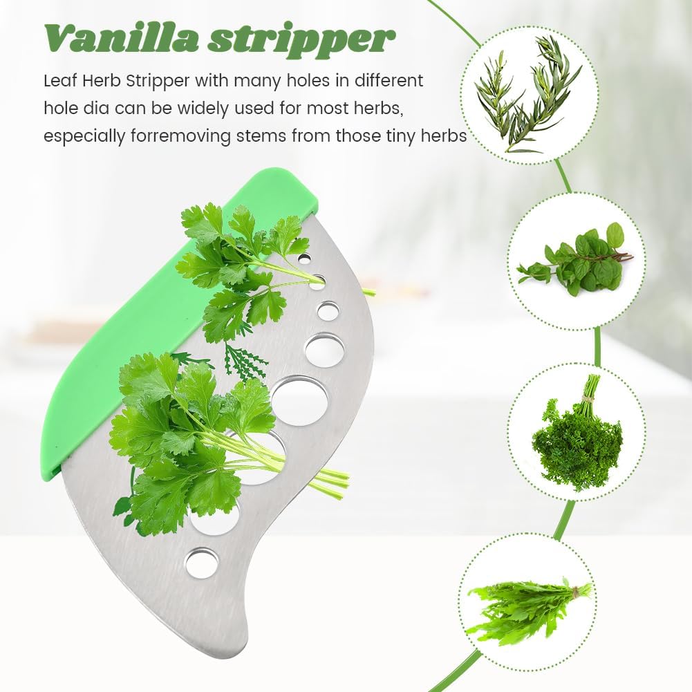 Herb Stripper Bowl, Ceramic Herb Peeling Bowl, Kitchen Herbs Leaf Stripping Tool, Pottery Herbs Peeler with 9-Hole Stainless Steel Peeler for Kale,Thyme,Basil,Rosemary Stripper