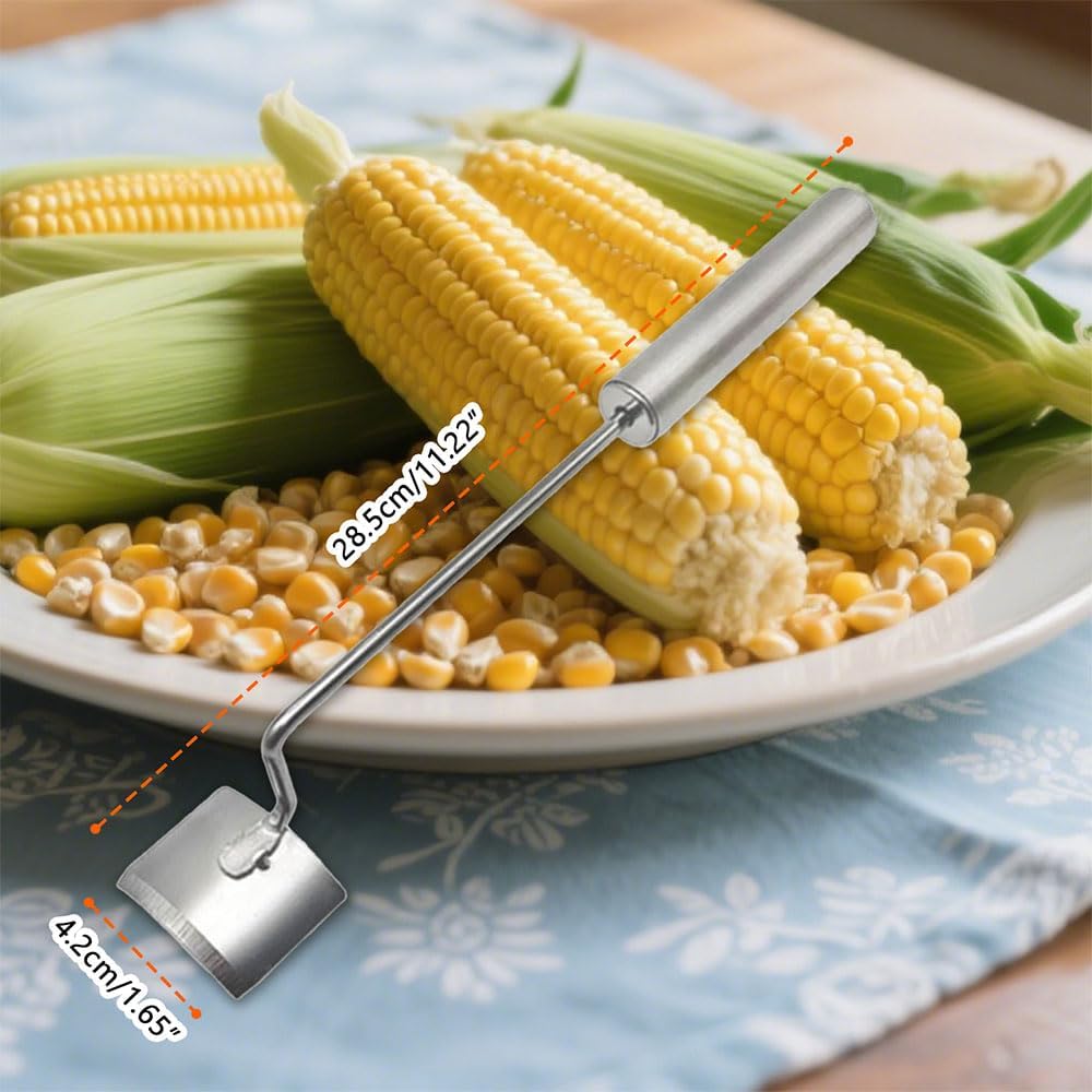 Corn Peeler for Corn on The Cob, 2025 New Stainless Steel Corn Cob Stripper Tool, Easy Clean Corn Cutter Remover for Home Kitchen Gadget (1 Pack)