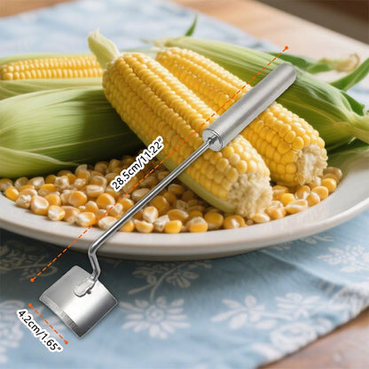 Corn Peeler for Corn on The Cob, 2025 New Stainless Steel Corn Cob Stripper Tool, Easy Clean Corn Cutter Remover for Home Kitchen Gadget (1 Pack)
