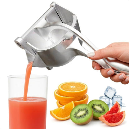 Hand Juicer Squeezer - Aluminum Manual Juicer Hand Press with Ergonomic Handle, 20 Oz Large Capacity Lemon Squeezer for Pomegranate, Orange, Lime & Citrus Fruits with Direct Pour Spout, Hand Wash Only