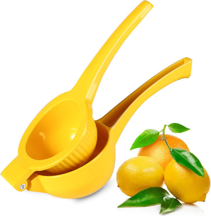 TEZZ Premium Lemon Squeezer, Large Heavy Duty Handhelp Juicer for Lemon, Metal Hand Press Citrus Juicer, Lime Squeezer Bar Tool, Manual Citrus Press