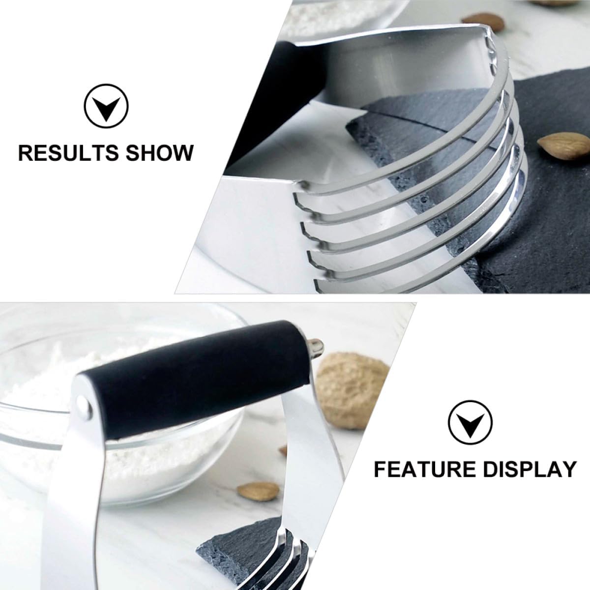 Gadpiparty Stainless Steel Dough Pastry Cutter and Blender Heavy Duty Baking Tool for Smooth Dough Mixing and Pastry Preparation