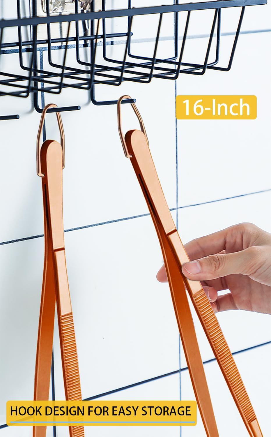 JETKONG 2 Pcs 12-Inch Kitchen Tweezers Fine Tweezer Tongs, Extra-Long Stainless Steel Cooking Tweezers (Silver)