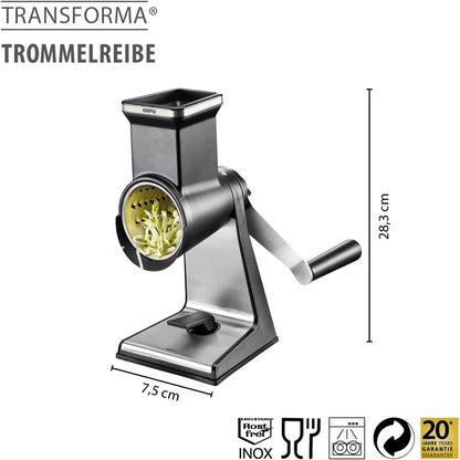 GEFU Rotary Grater TRANSFORMA 3 Drums