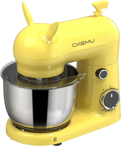 Stand Mixer, Compact & Space-Saving, Stainless Steel Bowl, Unique & Playful Design, Effcient 300W Motor, Dishwasher-Safe Attachments, SM-2549A (Black)