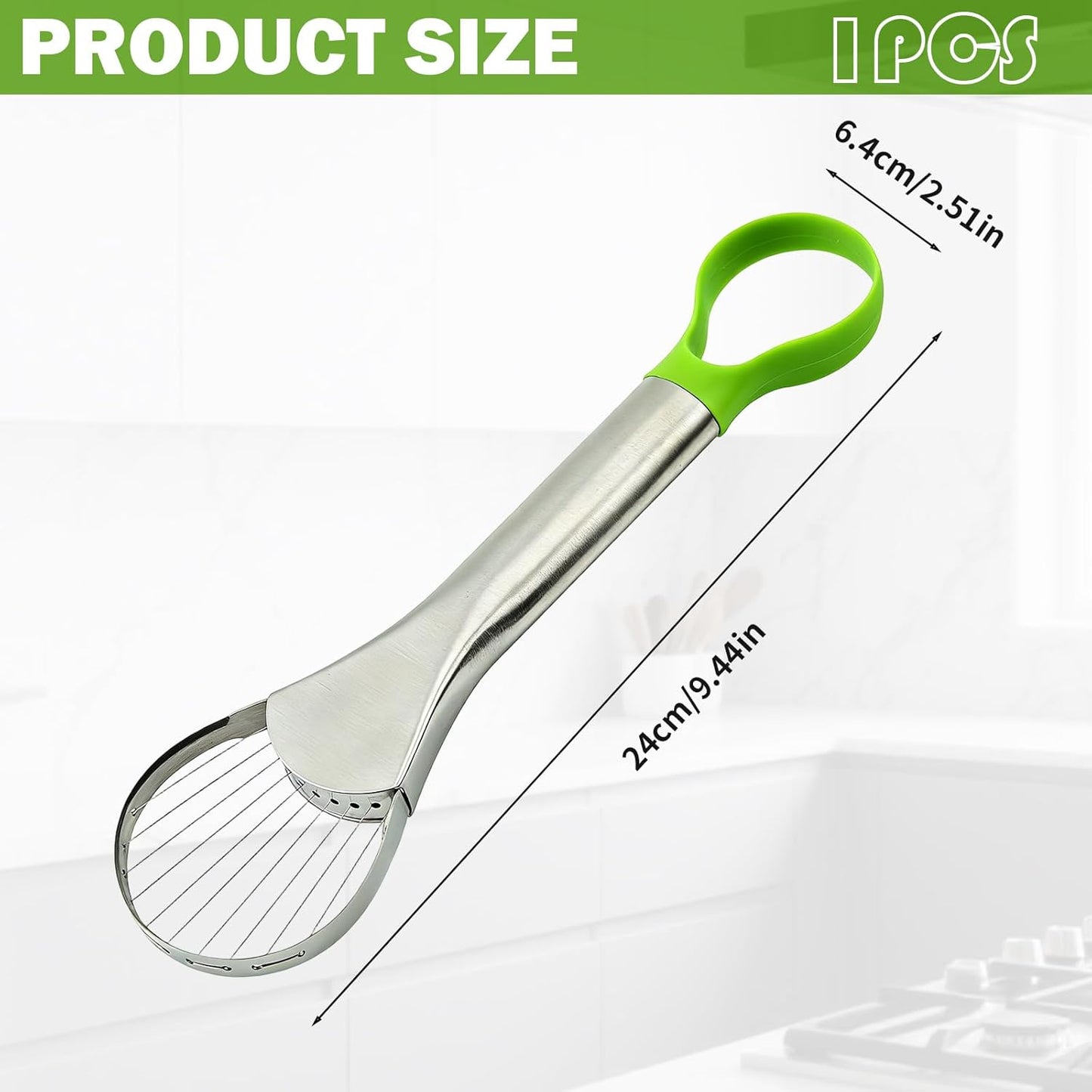 Avocado Slicer Tool,Avocado Cutter Tool,Avocado Knife,Avocado Peeler,Avocado Saver Well Made 2-In-1 Stainless Efficient Kitchen Tool Dishwasher Safe For Hassle-Free Avocado Prep Sandwiches, Salads