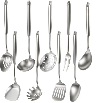 Newness Metal Fish Turner Spatula Stainless Steel for Kitchen Use, Small Griddle Egg Spatula, Flexible, Polished Metal, Corrosion Resistant, Kitchen Slotted Turner with Thin Edge Ideal for Turning,11"