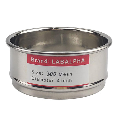 LABALPHA 70 Mesh Lab Sieves, Test Sieve #70 Mesh, 4'' Diameter, 304 Stainless Steel Wire Cloth (0.22mm)