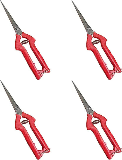 Garden Guru Extra Long Stainless Steel Pruner Pruning Shears Clippers Snips – Sharp Bonsai Cutter Plant Trimming Scissors – Straight Blade Garden Scissors Tool – Great for Roses Flowers Herbs Fruits