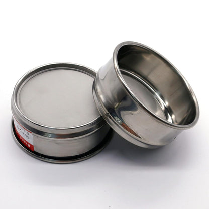 LABALPHA 70 Mesh Lab Sieves, Test Sieve #70 Mesh, 4'' Diameter, 304 Stainless Steel Wire Cloth (0.22mm)
