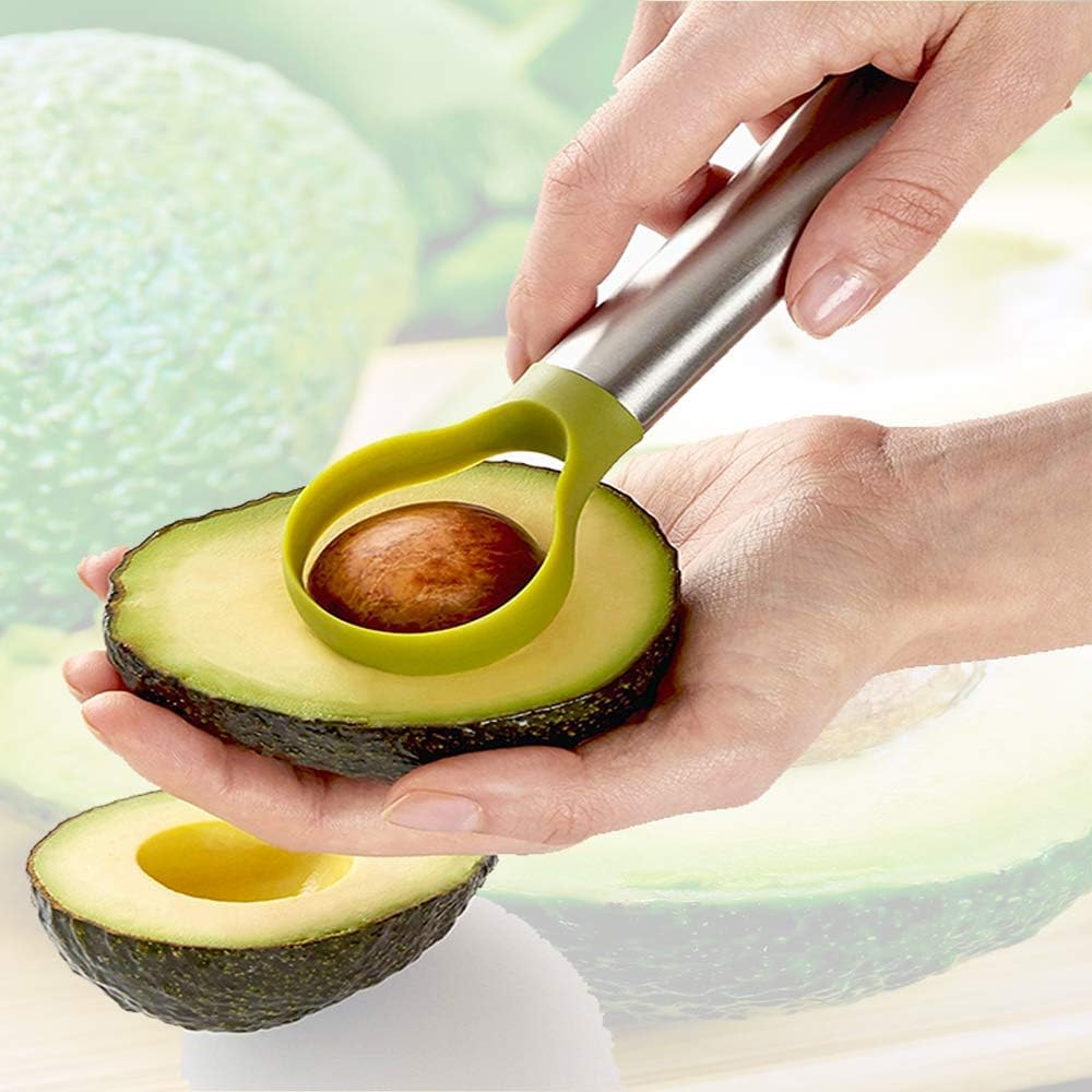 Avocado Cutter 3 in 1 Avocado Slicer Avocado Peeler Fruit Peeler stainless steel tool Kitchen Tool