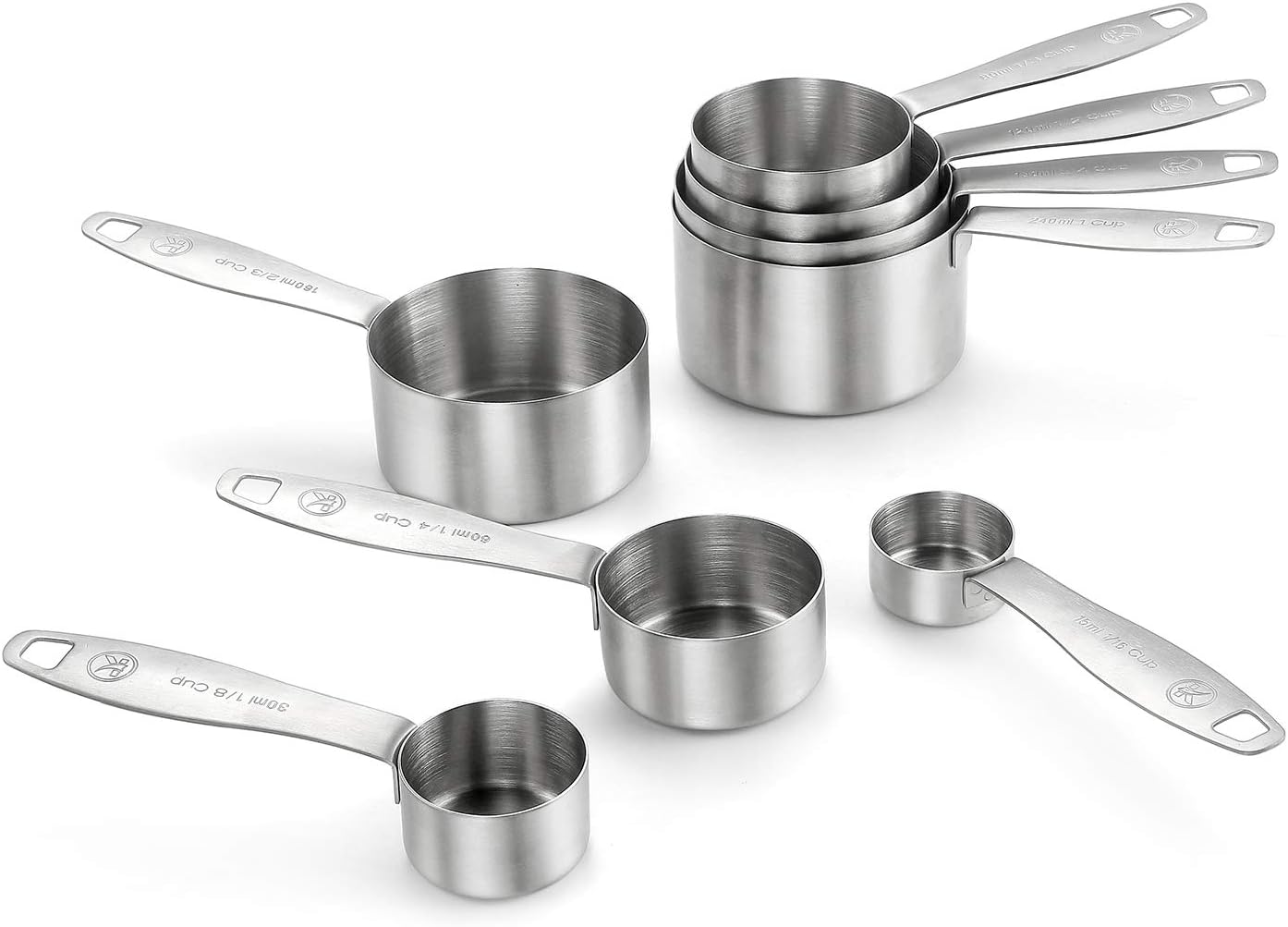 18/8 Stainless Steel Measuring Spoons Set of 16 Pieces, Includes 10 Narrow, 1 Leveler and 5 Mini Spoons