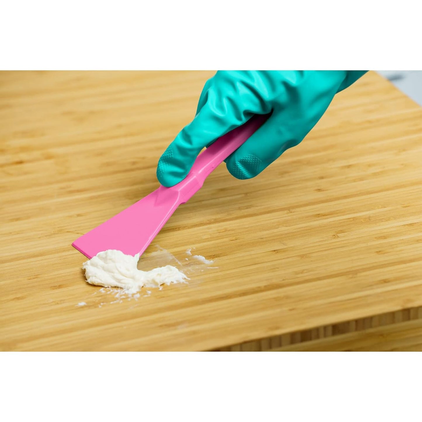 SPARTA Polypropylene Scraper Tool Food Safe Scraper for Removing Caked-On Residue in Commercial Kitchens, Plastic, 7.82 x 3 Inches, White
