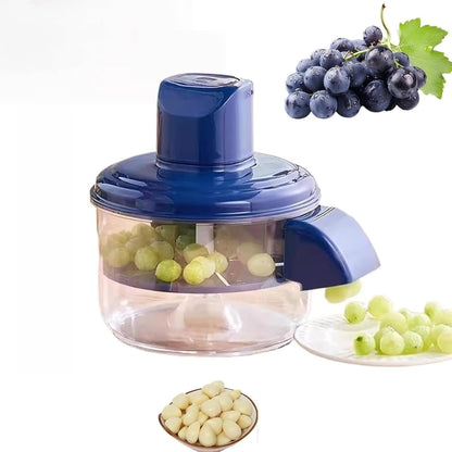 Automatic Electric Peeler Machine for Garlic, Grapes, Tomatoes - 3-in-1 Rechargeable Peeler with Safety Lock Blade, Effortlessly Peel Fruits in 10 Seconds (Easy Clean & Portable)