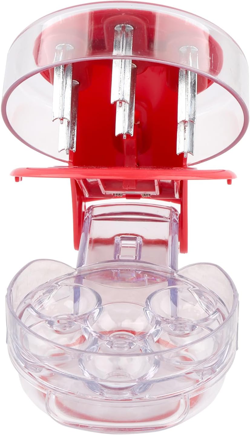 Stainless Steel Cherry Pitter Tool with Lock Design - Anti-Juice Splash Cherry Corer