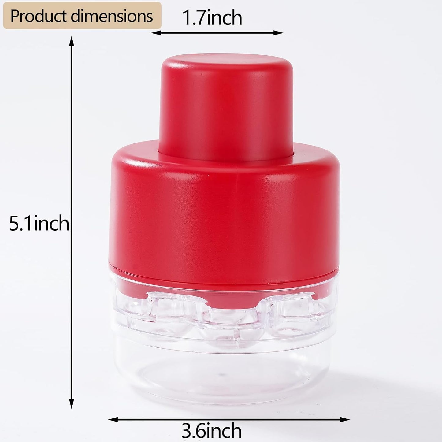 Cherry Pitter, Heavy-Duty Stainless Steel Olive and Cherry Pitters Corer Tool with Space-Saving Lock Design, Multi-Function Cherries Stoner Seed Remover Tool for Making Cherry Jam (Red)