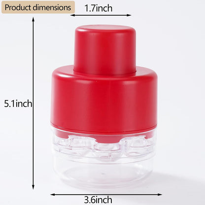 Cherry Pitter, Heavy-Duty Stainless Steel Olive and Cherry Pitters Corer Tool with Space-Saving Lock Design, Multi-Function Cherries Stoner Seed Remover Tool for Making Cherry Jam (Red)