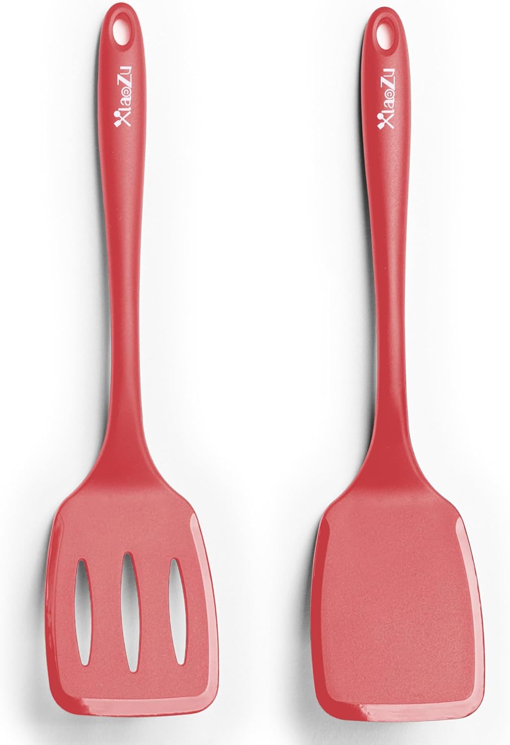 Silicone Spatula Turner Set, High Heat Resistant Spatulas with Seamless One Piece Design, Nonstick Rubber Flippers Utensils for Baking & Cooking,BPA-Free, Starry Blue,11IN