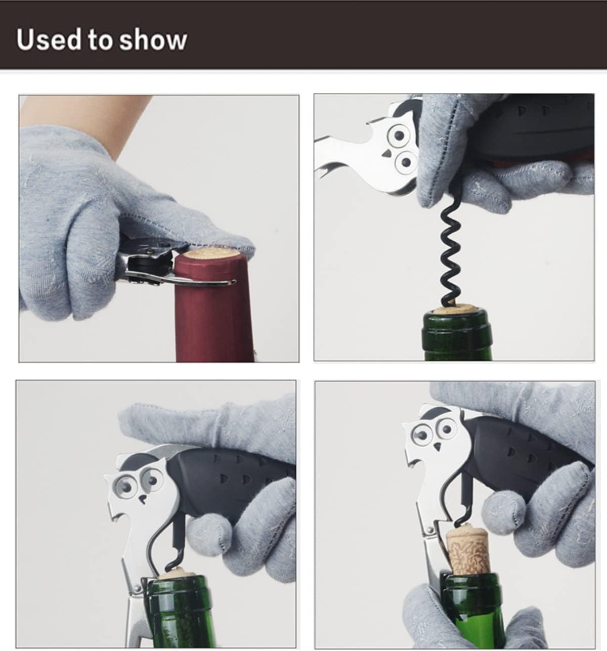 Unique Fish Corkscrew, Professional Waiters Corkscrew Wine Key Bottle Opener,Manual Wine Key for Servers, Waiters, Bartenders and Home Use