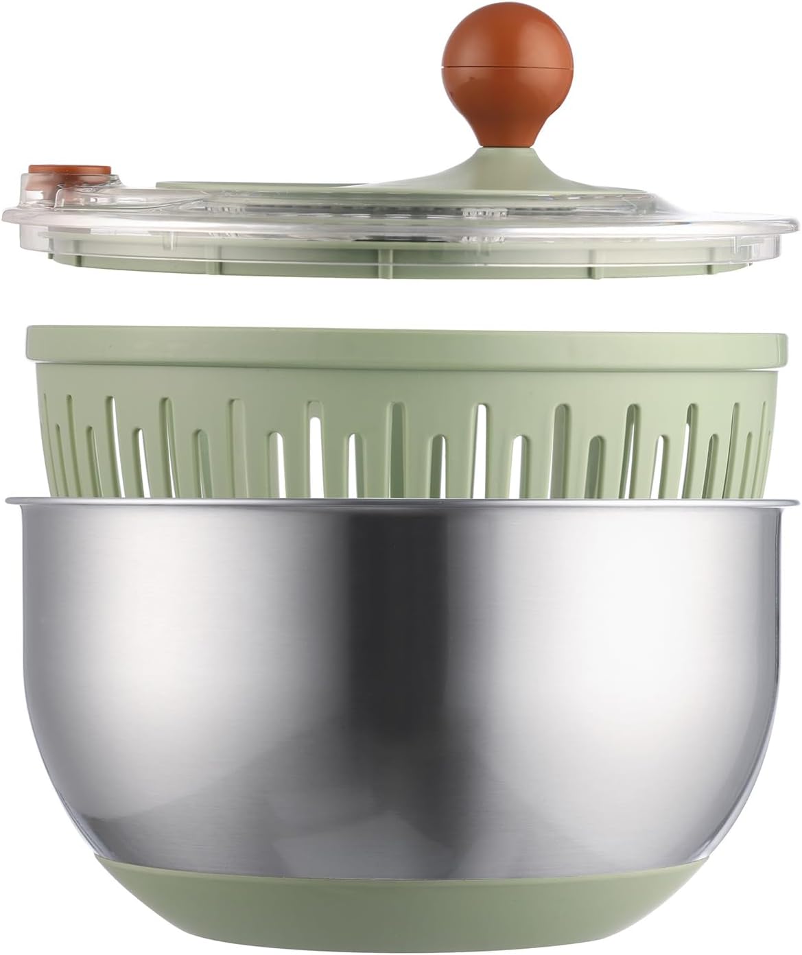 Salad Spinner, Medium-sized Lettuce Veggie Fruit Spinner and Strainer, Multipurpose Vegetable Washer Dryer with Lid,160 oz