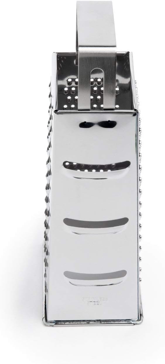 Fox Run 4-Sided Grater, Stainless Steel, 8-Inch