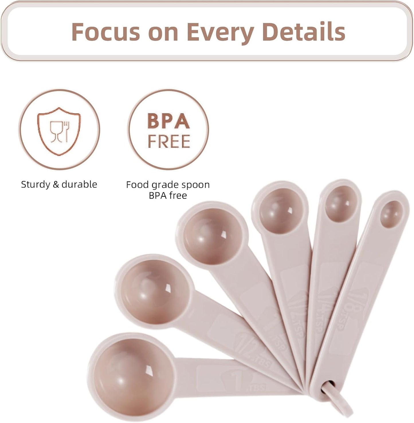 11PCS Measuring Spoons and Measuring Cups Set, Stackable Cups and Spoons, Nesting Cups Spoon for Cooking Baking Supplies, Kitchen Gadgets Essentials Tools