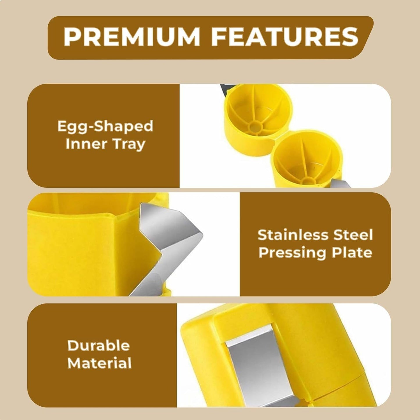 3Pcs Egg Shell Opener, 2026 New Egg Cracker Tool, Hard Boiled Egg Peeler Egg Cube Egg Separator Handheld, Stainless Steel Eggshell Breaker Egg Shell Cutter Kitchen Gadgets