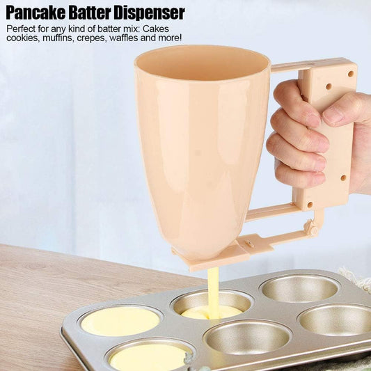 Pancake Batter Dispenser, Batter Dispenser with Squeeze Handle, ABS Pancake Dispenser for Batter Kitchen Must-Have Tool for Perfect Pancakes, Cupcake, Waffle, Muffin Mix
