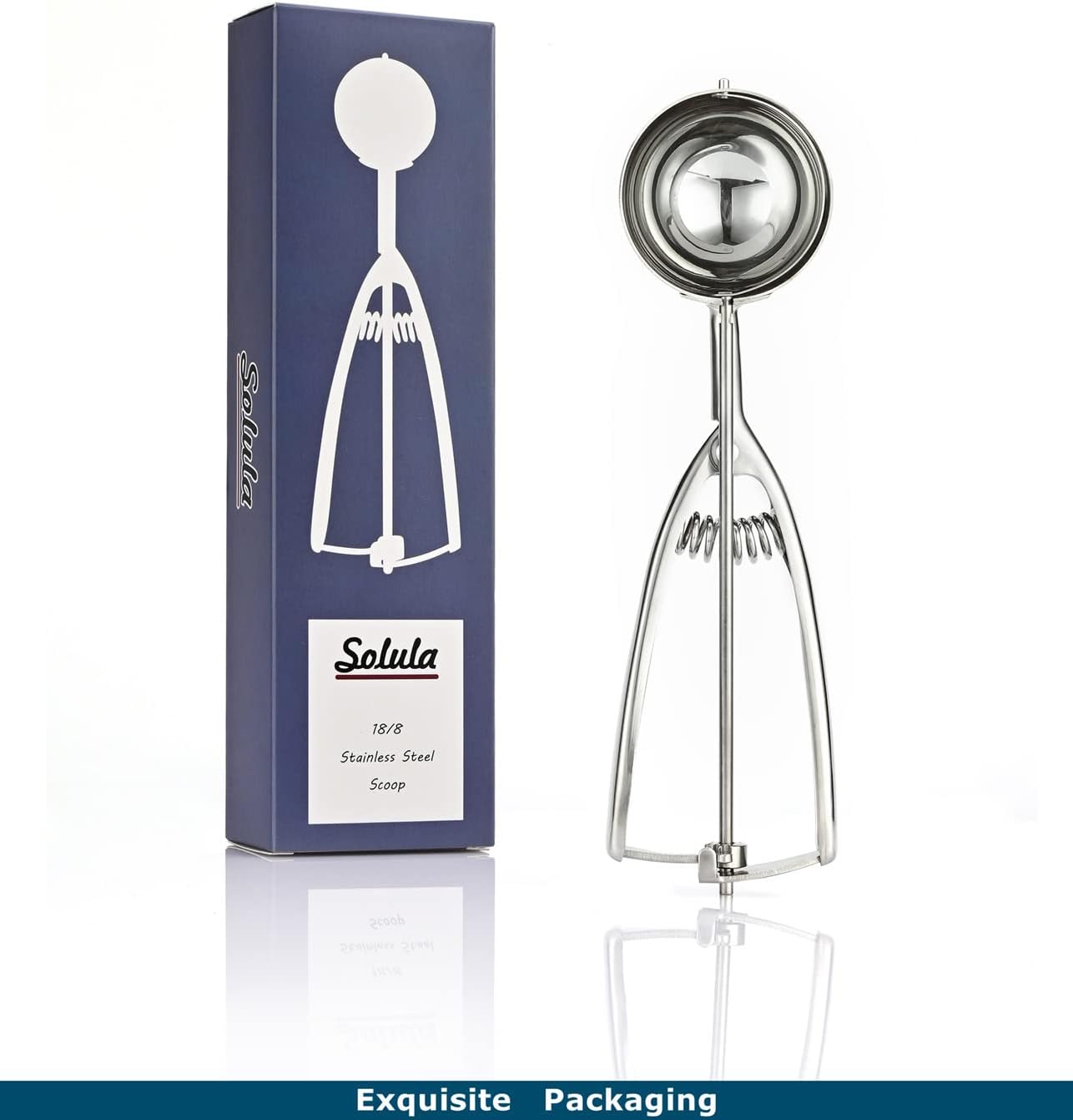 Professional 18/8 Stainless Steel Medium Cookie Scoop, Size 40