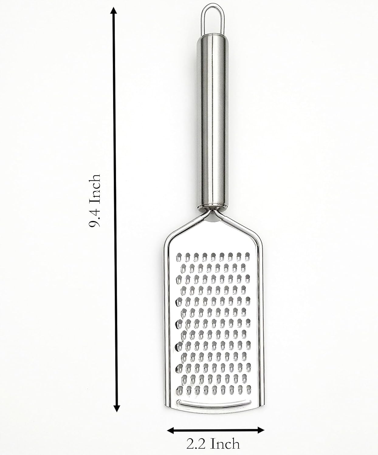 Cheese Grater, 9.4 Inch x 2.2 Inch Stainless Steel Vegetables Zester for Vegetables, Cheese, Fruits and Lemon (1)