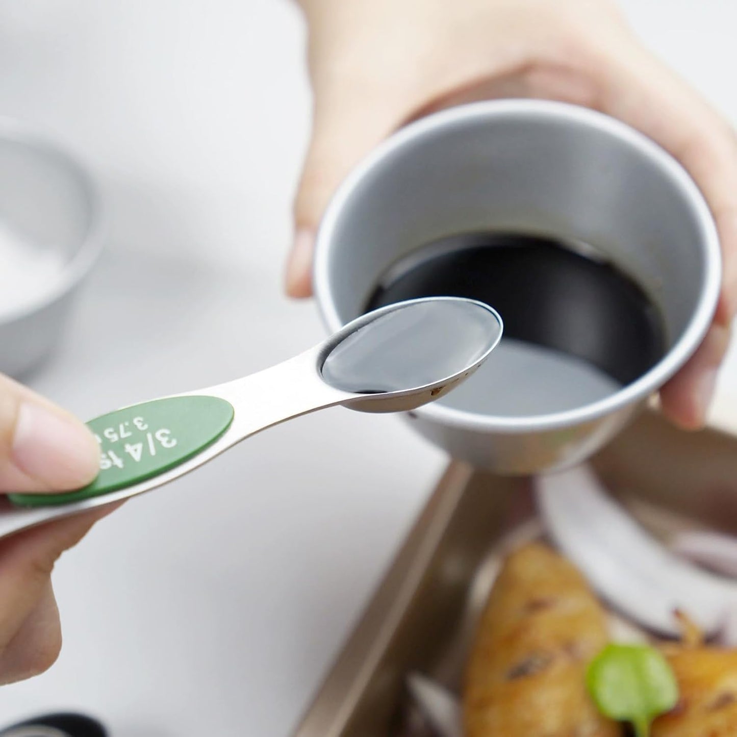 16 Pcs Magnetic Measuring Cups and Spoons Set - 304 Stainless Steel with Double-Sided Measurement Markings, Stackable Design, N52 Strongest Magnets & Leveler for Dry/Liquid Ingredients