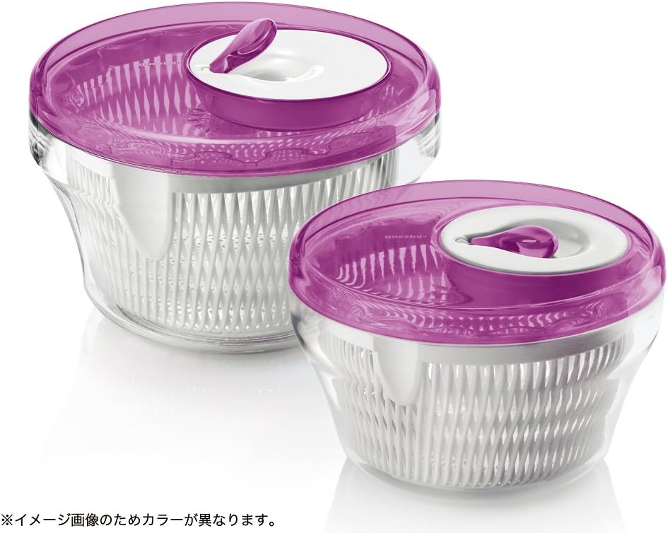 Guzzini Latina Large Transparent Salad Spinner, 11-Inches