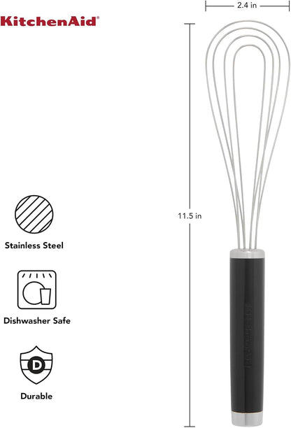 KitchenAid Classic Utility Whisk, 10.5 Inch, Black