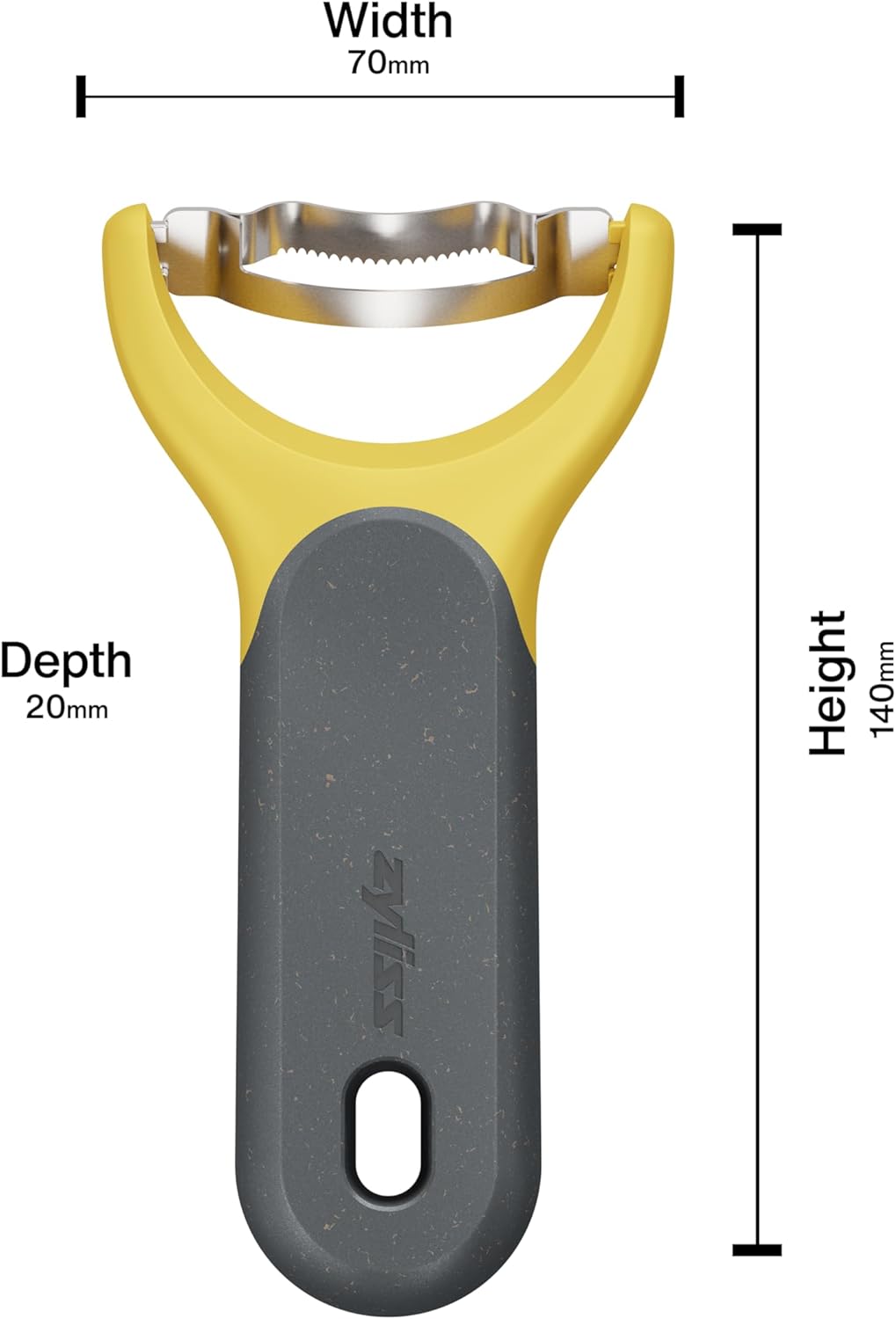 Zyliss Corn Stripper – Extra Sharp Corn on the Cob Stripper Tool & Kernel Remover with Stainless Steel Serrated Blade – Ergonomic Handle – Dishwasher Safe – Yellow/Black