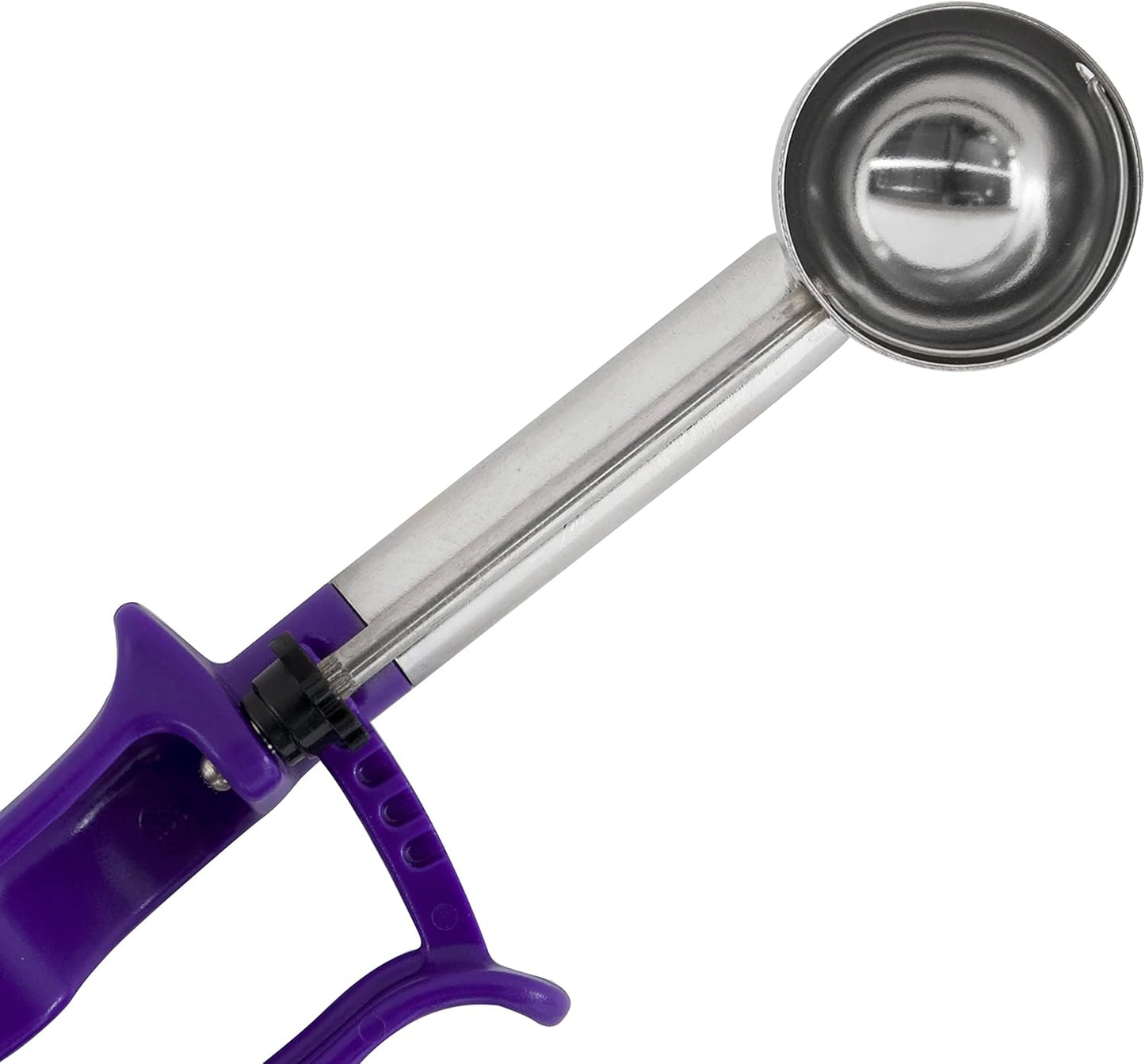 Zeroll Universal Extended Length EZ Disher Food Portion Control Scoop Designed for Right or Left Hand Use Dishwasher Safe, 1 3/4-Inch, Black