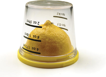 RSVP International Kitchen Collection Multi-Function Zester/Grater, Airtight and Leak Proof Container, Dishwasher Safe, 6 oz Capacity, Yellow